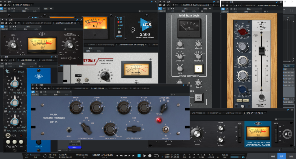 Universal Audio UAD插件套装 一键安装高仿版本 WiN-BY168-音频制作办公资源分享