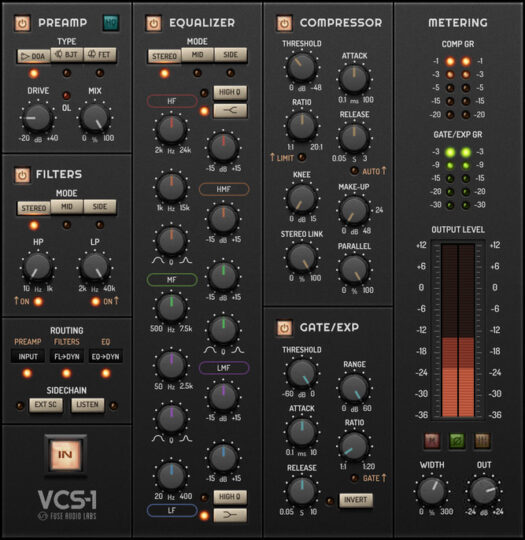通道条 – Fuse Audio Labs VCS-1 v1.0.0 WIN OSX Incl Keygen-YU158-音频制作系统办公资源