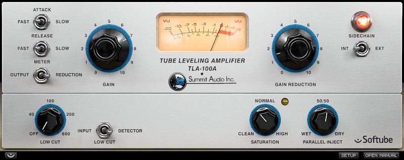 经典的压缩器 Softube Summit Audio TLA-100A v2.5.9 WiN-YU158-音频制作系统办公资源