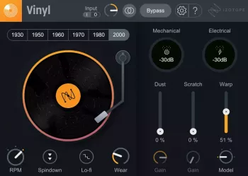 唱片低保真模拟插件 iZotope Vinyl v1.11.0-R2R WIN-YU158-音频制作系统办公资源