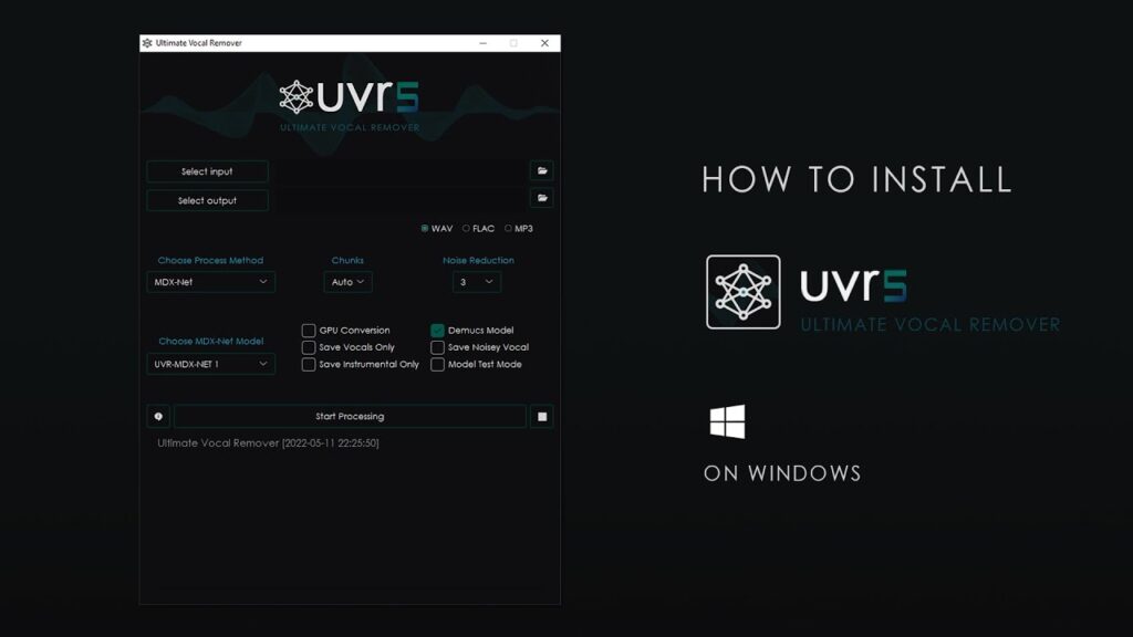 最强伴奏与人声分离工具 UVR5 – Ultimate Vocal Remover 5.3 WiN-YU158-音频制作系统办公资源
