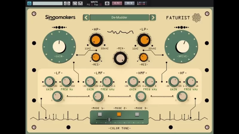 饱和度和失真多功能效果器 Singomakers Faturist v1.0.0 WIN-YU158-音频制作系统办公资源