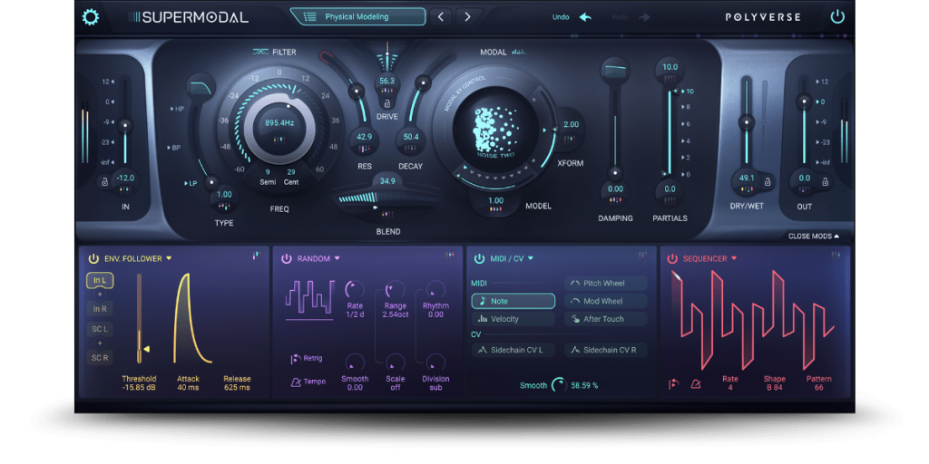 现代滤波器 Polyverse Music Supermodal 0.5.0 WIN/MAC-YU158-音频制作系统办公资源