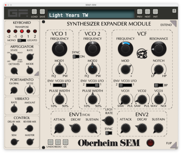 模块模拟合成器插件 GForce Oberheim SEM v1.0.0 WiN/MAC-YU158-音频制作系统办公资源