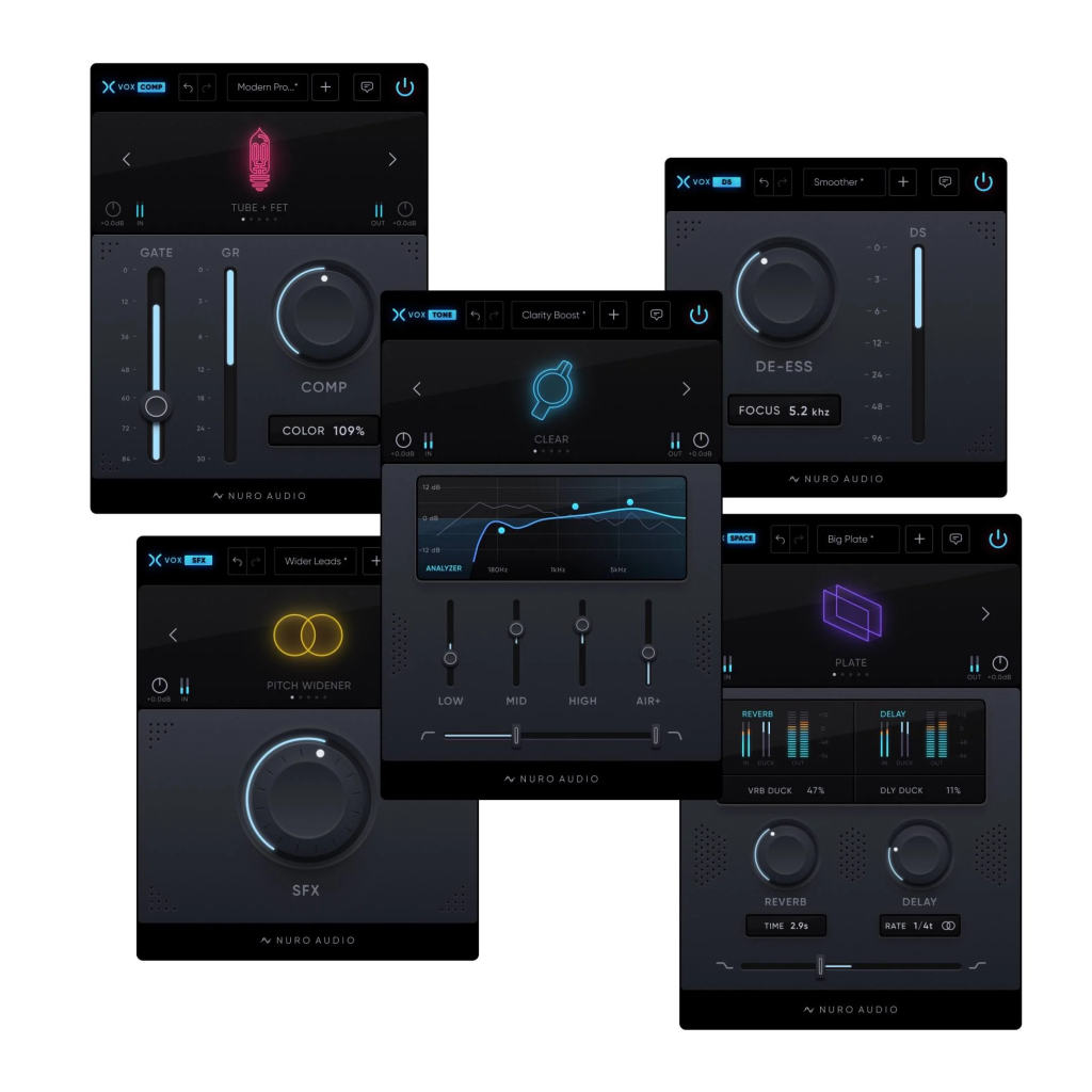 终极智能人声混音效果器全集  Nuro Audio Xvox Pro v1.0.2 WIN-YU158-音频制作系统办公资源
