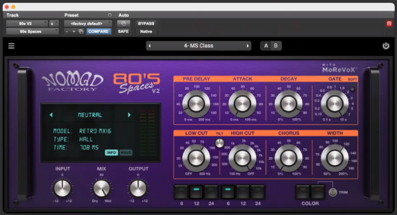 80年代空间氛围插件 Nomad Factory 80s Spaces 2.3.0 WIN-YU158-音频制作系统办公资源
