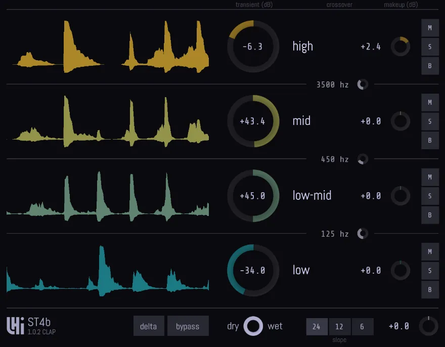 LHI Audio ST4b v1.0.3 多频段瞬态整形器插件 WIN-YU158-音频制作系统办公资源
