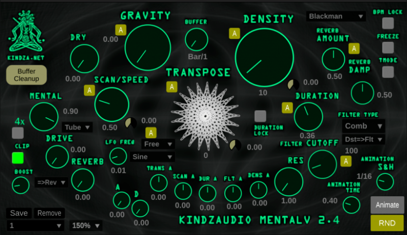 音高和混响的扫描粒度插件 KINDZAudio Mental V2_v222  WiN/MAC-YU158-音频制作系统办公资源