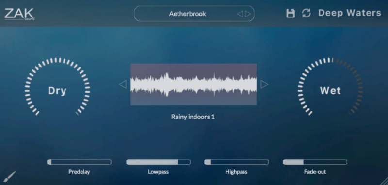 水样制成混响插件 Zak Sound Deep Waters v1.0.0 WIN/MAC-YU158-音频制作系统办公资源