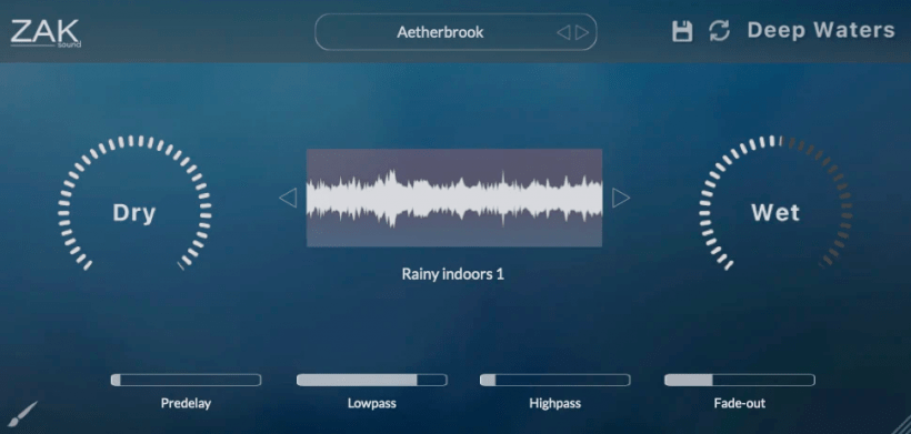 水样制成混响插件 Zak Sound Deep Waters v1.0.0 WIN/MAC-YU158-音频制作系统办公资源