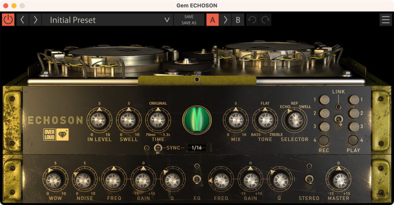 传奇磁鼓延迟回音插件 Overloud Gem ECHOSON v1.0.7 WiN/MAC-YU158-音频制作系统办公资源