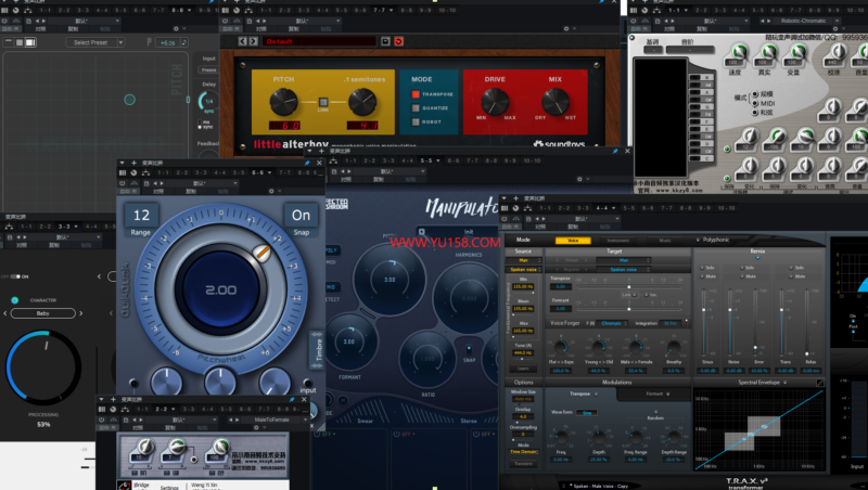 全网最全变声插件效果器合集  包含八款变声插件 WIN-YU158-音频制作系统办公资源
