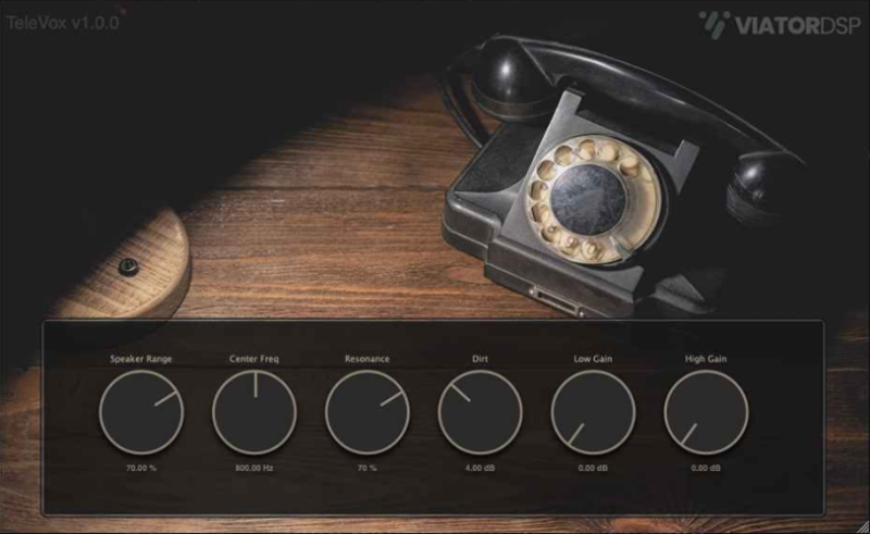 一键模拟电话扬声器插件 Viator DSP TeleVox v1.0.0 WiN -YU158-音频制作系统办公资源