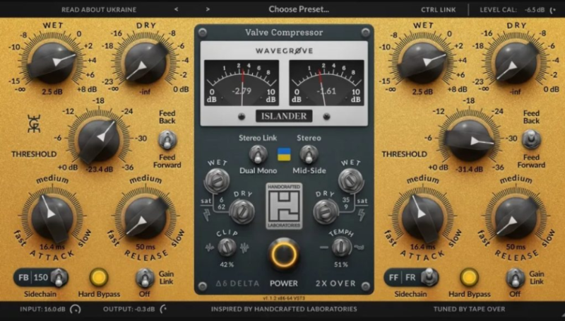 压缩机 – Wavegrove HCL Islander v1.1.1 WIN-YU158-音频制作系统办公资源