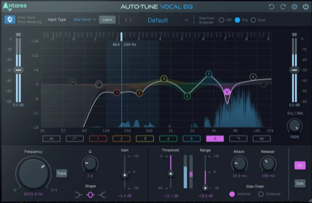 专业人声均衡器 Antares Auto-Tune Vocal EQ V1.0.0 WIN-YU158-音频制作系统办公资源