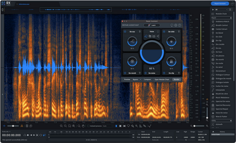 降噪伴奏提取消音伴奏工具 iZotope RX 10 Audio Editor Advanced v10.3.0 CE WIN-YU158-音频制作系统办公资源