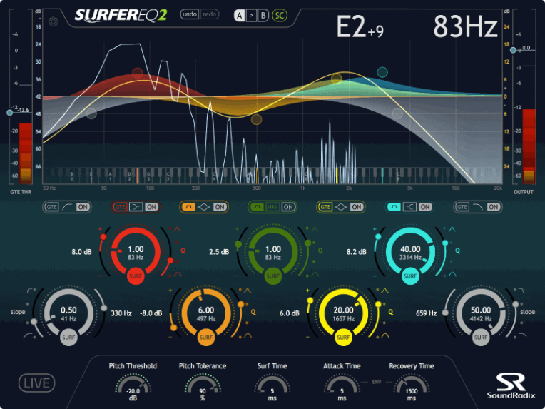 音高跟踪均衡器插件 Sound Radix SurferEQ v2.1.0 WIN-YU158-音频制作系统办公资源