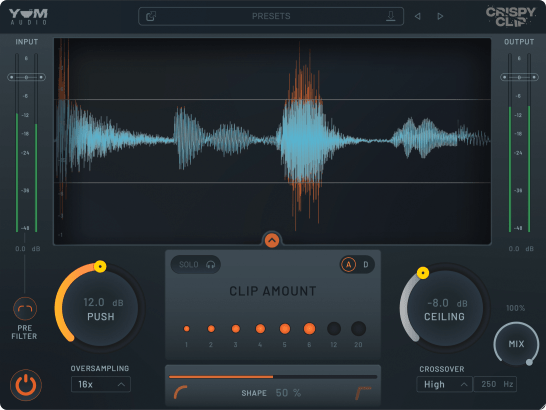 削波效果器 Yum Audio Crispy Clip v1.0.0 TeamCubeadooby WIN-YU158-音频制作系统办公资源