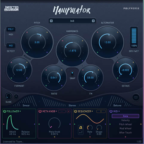 怪兽外星人电音特效人声效果器 Infected Mushroom – Manipulator WIN-YU158-音频制作系统办公资源