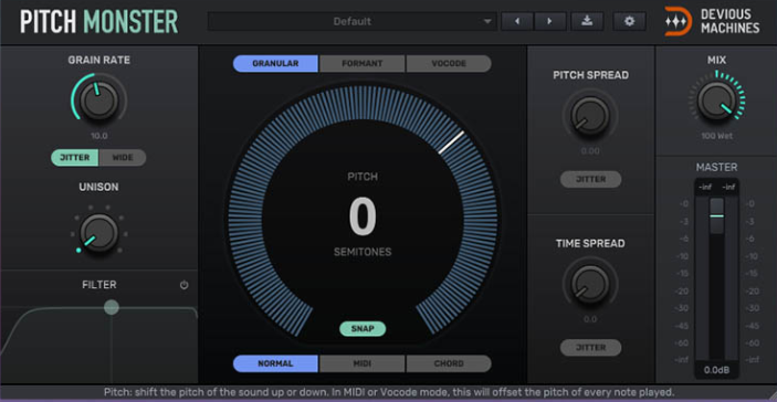 人声电音合唱变声效果器 Devious Machines Pitch Monster v1.3.10 WiN/MAC-YU158-音频制作系统办公资源