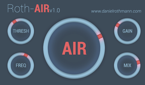 空气感效果插件 Roth-AIR V1.0 WIN/MAC-YU158-音频制作系统办公资源