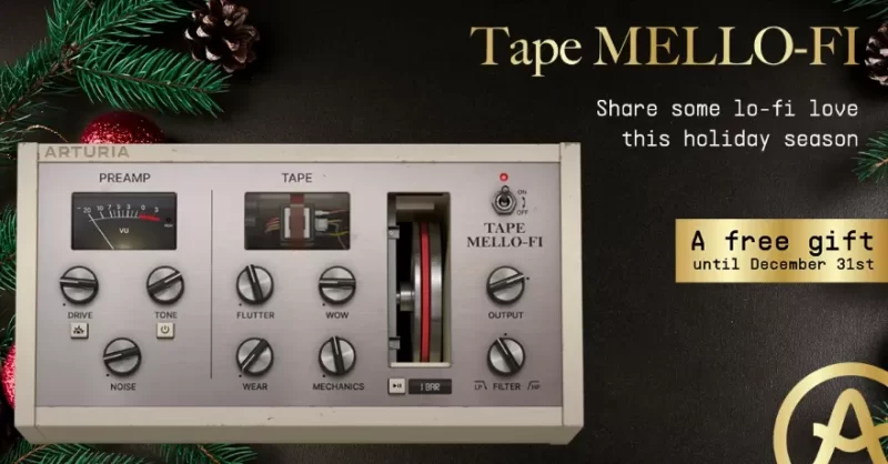 经典磁带即时凉爽氛围插件 Arturia Tape MELLO-FI v1.3.0.4471 WIN-YU158-音频制作系统办公资源