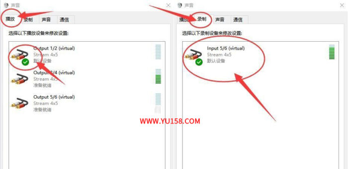 莱维特STREAM 4×5声卡搭载机架使用(宿主直播 全民K歌)跳线设置教程-YU158-音频制作系统办公资源