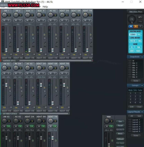 RME babyface pro娃娃脸声卡设置跳线搭载Studio One 宿主软件教程-YU158-音频制作系统办公资源