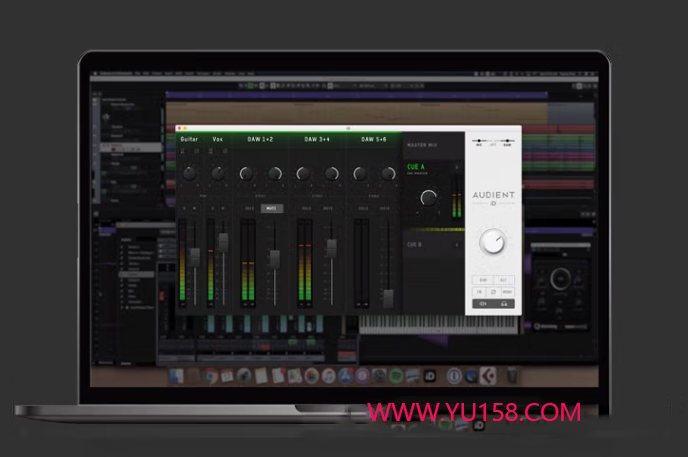 新版Audient iD14声卡机架直播跳线通道设置教程图文-YU158-音频制作系统办公资源