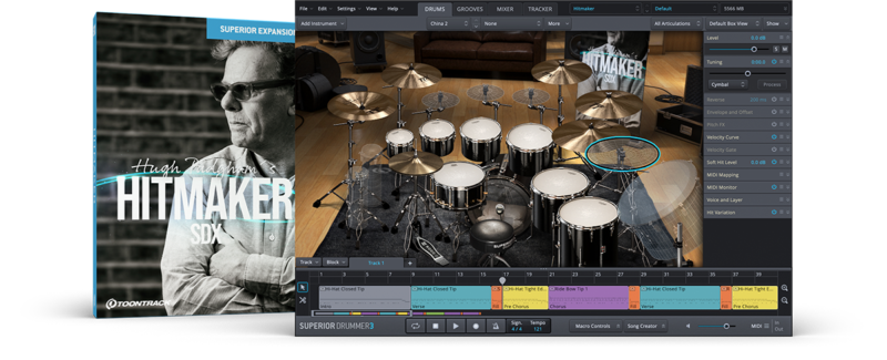 经典原声鼓组与电子鼓组 Toontrack Hitmaker SDX v1.0.2 (SOUNDBANK)-YU158-音频制作系统办公资源