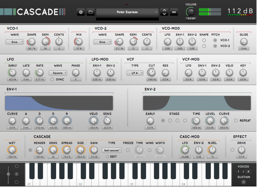 80年代复古延迟效果器 112dB Cascade v1.3.0 WIN-YU158-音频制作系统办公资源