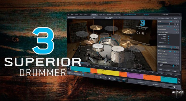 超级鼓手3原厂库更新 Toontrack Superior Drummer 3 Core Library Update v1.3.0 (SOUNDBANK)-YU158-音频制作系统办公资源