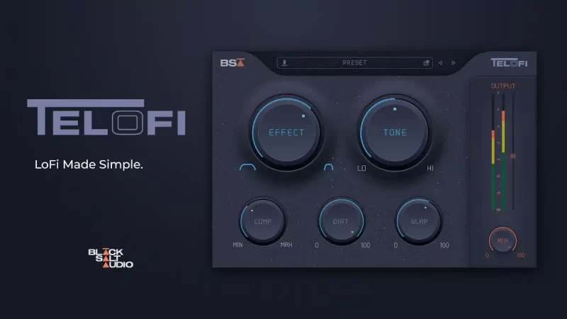 LoFi效果器 Black Salt Audio Telofi v1.0.5 WIN-YU158-音频制作系统办公资源