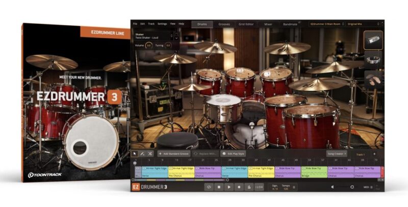Toontrack EZdrummer v3.0.5 CE macOS-YU158-音频制作系统办公资源