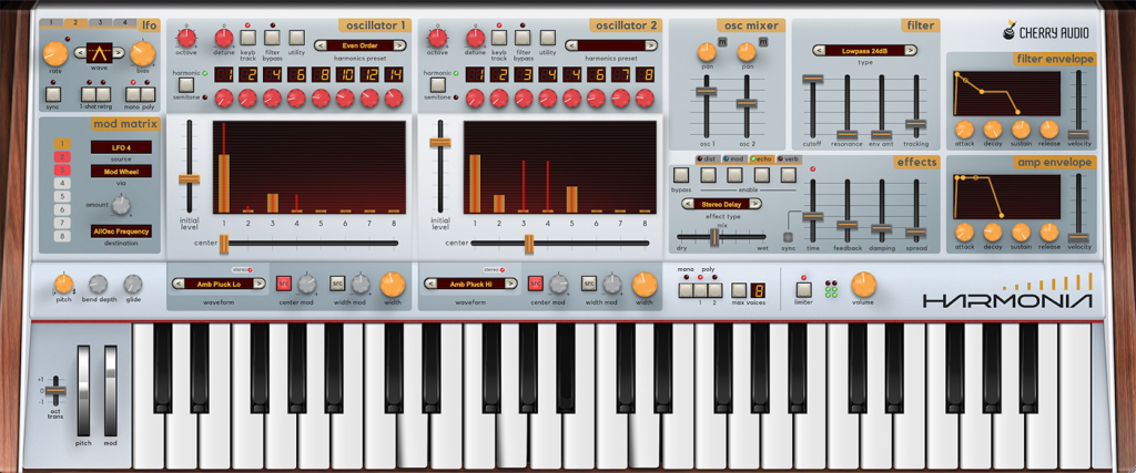 樱桃音频第三个原创合成器 Cherry Audio Harmonia v1.0.9.72 WIN-YU158-音频制作系统办公资源