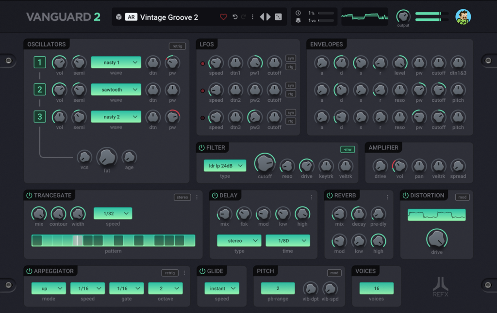 传奇合成器 reFX Vanguard v2.0.7 WiN-YU158-音频制作系统办公资源