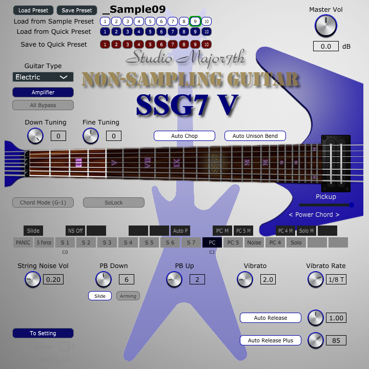 微型吉他插件 Studio Major7th SSG7V v1.6.0 WIN-YU158-音频制作系统办公资源