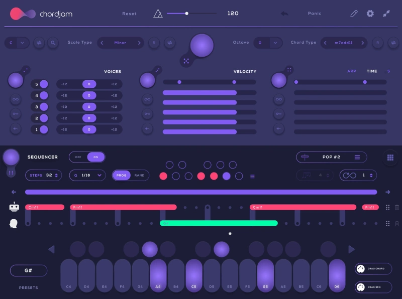 实时智能作曲助手 Audiomodern Chordjam v. 1.1.5 WiN-YU158-音频制作系统办公资源