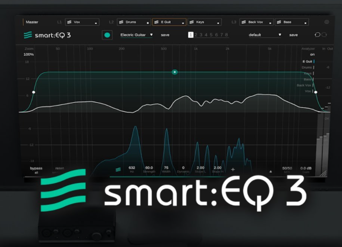 跨通道处理AI均衡器插件 Sonible smartEQ3 v1.0.0 WiN-YU158-音频制作系统办公资源