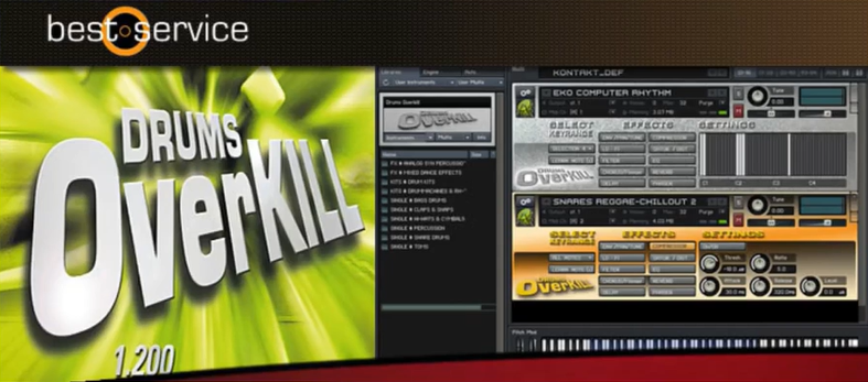 电鼓音色库流行 Overkill RnB Kontakt-YU158-音频制作系统办公资源