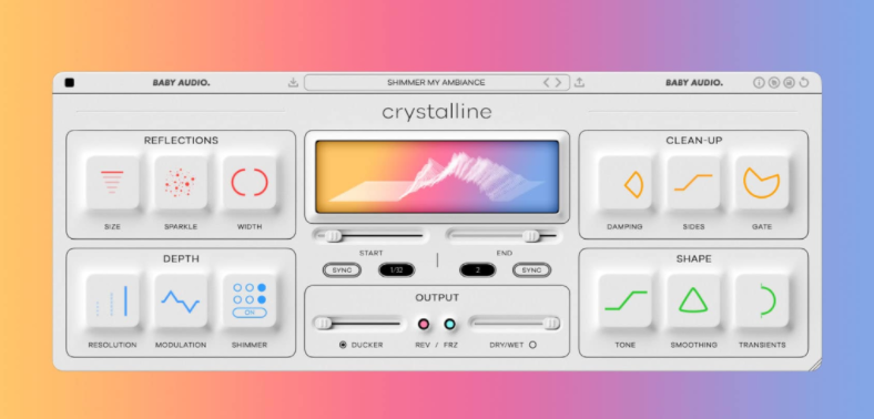 传奇数字混响插件 BABY Audio Crystalline v1.3.0 Regged WIN/MAC-YU158-音频制作系统办公资源