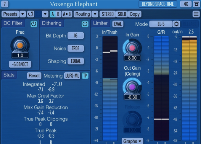 母带限制器 Voxengo Elephant Mastering Limiter v5.1 WiN-YU158-音频制作系统办公资源