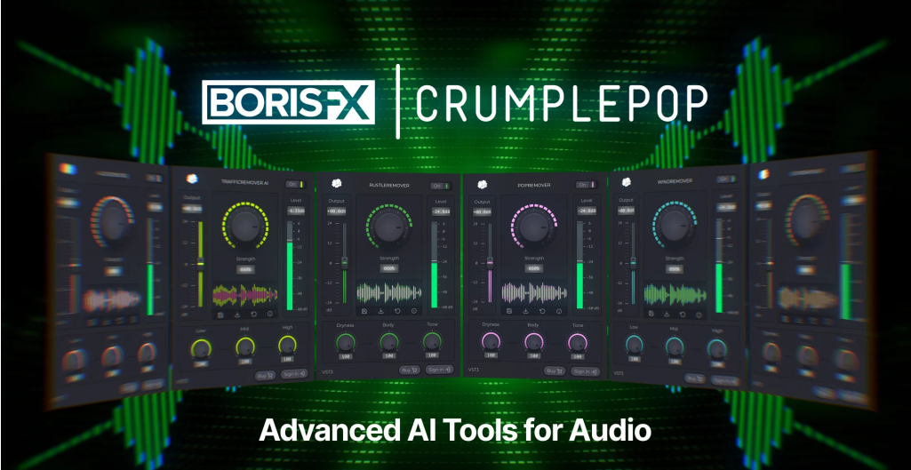 终极AI混音套装 Boris FX CrumplePop Complete 2023.6 WIN（更新Rev2版）-YU158-音频制作系统办公资源