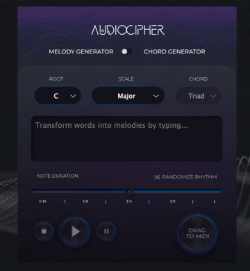 自动写歌编配和弦插件 AudioCipher Technologies AudioCipher v3.0 WIN/MAC-YU158-音频制作系统办公资源