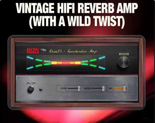 复古HiFi温暖高保真混响放大器 Safari Pedals Rhino Reverb v1.2.2 WIN-YU158-音频制作系统办公资源