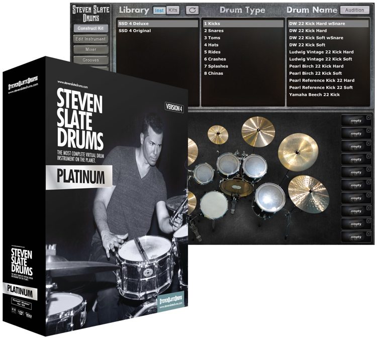 SSD板岩鼓 Steven Slate Drums Platinum 4 白金版四套扩展包 Win/Mac-YU158-音频制作系统办公资源