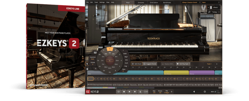全新自动钢琴音源2代 Toontrack EZkeys v2.0.0 WIN&MAC&Core Library-YU158-音频制作系统办公资源