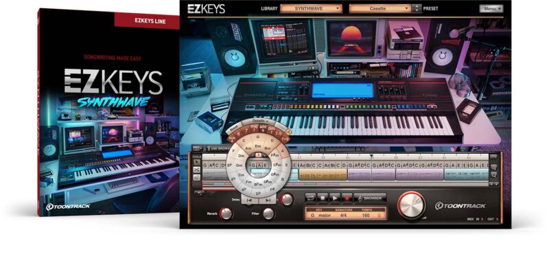 智能钢琴升级 Toontrack EZkeys v1.3.3 WIN&MAC&EZkeys Synthwave-YU158-音频制作系统办公资源