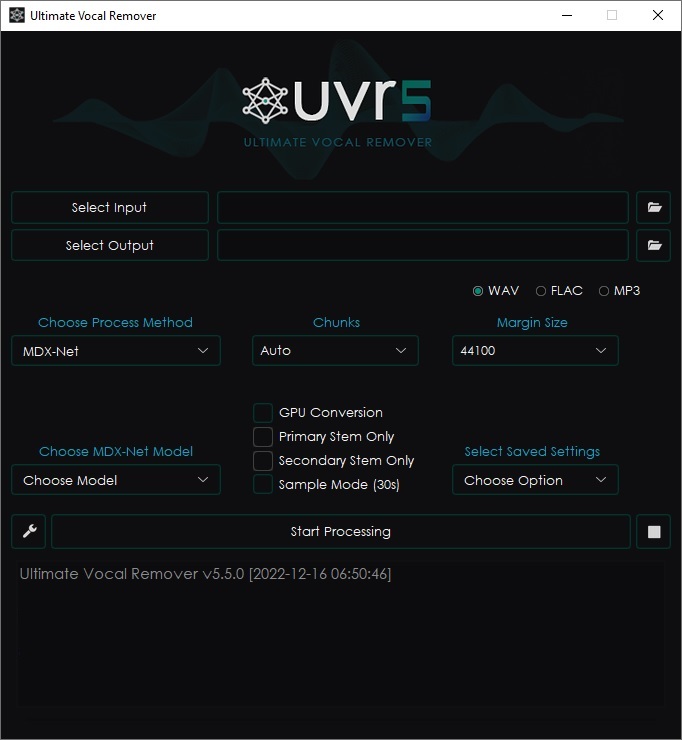 AI人声提取 Ultimate Vocal Remover GUI v5.5.0 WiN-YU158-音频制作系统办公资源