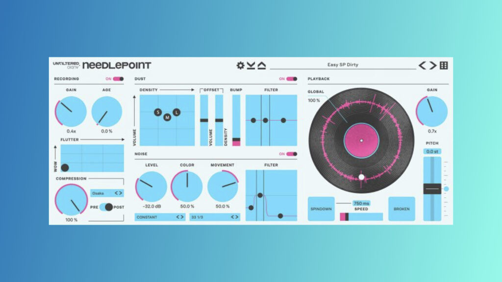 黑胶仿真插件 Plugin Alliance Unfiltered Audio – Needlepoint v1.0 WIN-YU158-音频制作系统办公资源